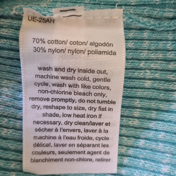 Tommy Hilfiger Light Blue Ribbed Tank Top Size XL - Picture 5 of 6